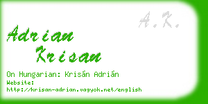 adrian krisan business card